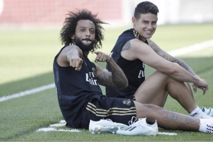 Marcelo y James Rodríguez, jugadores del Real Madrid, son seguidores del popular personaje conocido como "Jorgito".