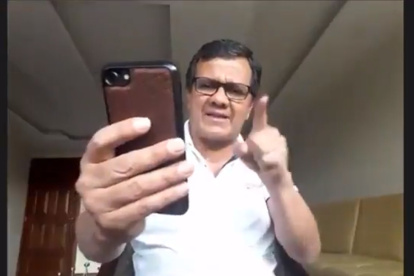 Azuero. El asambleísta se indigna con el tuit de alguien que sabe más que él.