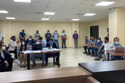 La diligencia se efectuó en la Unidad Judicial, ubicada en el Cuartel Modelo de la Policía, al norte de Guayaquil.