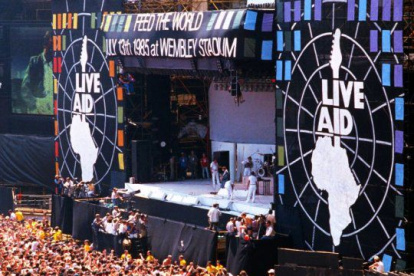 El concierto recaudó más de 100 millones de dólares para combatir la hambruna en África.