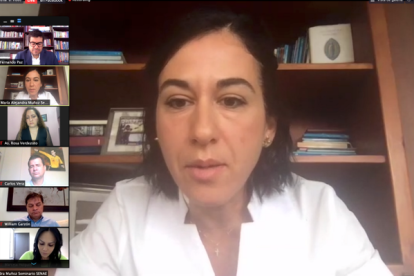 María Alejandra Muñoz directora de SENAE comparecio a la Comisión de Salud de la Asamblea