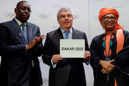 Los miembros del gobierno de Senegal y del COI anunciaron la sede de Dakar en Argentina, cuando se disputaron los Juegos Olímpicos de la Juventud 2018.