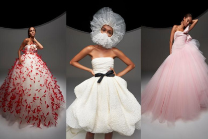 Giambattista Valli prefirió hacer un fashion film para mostrar sus exuberantes  diseños.