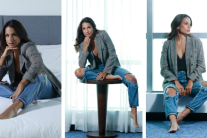 La actriz es tan libre y aventurera como su personaje Marilyn en ´Sí se puede", de Ecuavisa.