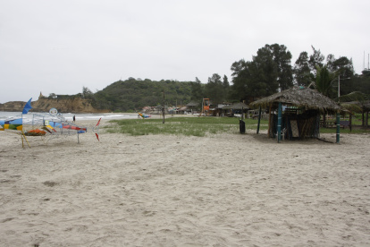 Así luce el balneario de Montañita desde el inicio de la pandemia.
