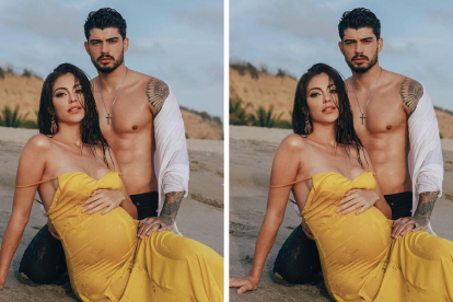 Virginia junto a su novio Cezar Augusto.