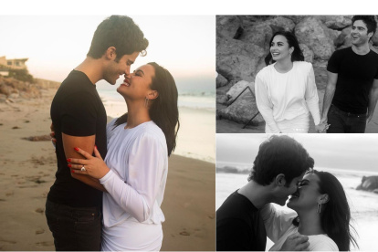 Demi Lovato y Max Ehrich.