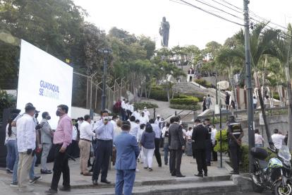 Varios funcionarios municipales se dieron cita esta tarde en la sesión solemne.