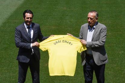 Unai Emery fue presentado en el estadio la Cerámica del Villarreal.

 FBL-ESP-LIGA-VILLARREAL