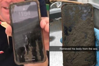 Imágenes del iPhoneX recuperado.