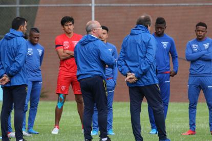El último entrenamiento presencial que tuvo la selección ecuatoriana de fútbol fue bajo las órdenes de Jorge Célico.
