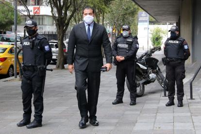 l viernes pasado Harrison Salcedo acudió a la Fiscalía. Quería asistir a la versión sin juramento que presentó la ministra de Gobierno.