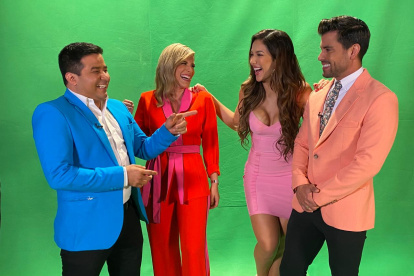 Henry Bustamante, Gaby Díaz, Alejandra Jaramillo y Efraín Ruales.