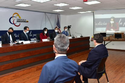 El miércoles los vocales del Consejo recibieron una donación de equipos por parte de la Oficina de Asuntos Antinarcóticos de la Embajada de Estados Unidos.