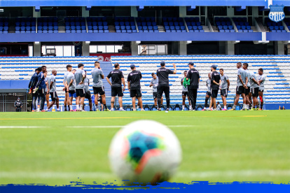 Emelec afina los detalles para jugar su primer amistoso pensando en el reinicio del torneo nacional.