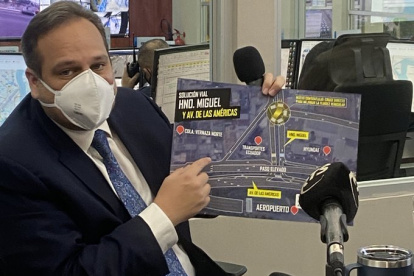 El gerente de la Autoridad de Tránsito Municipal, en su enlace de hoy.