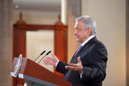 El presidente de México, López Obrador, el pasado en Ciudad de México