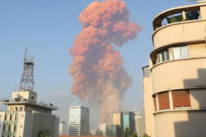 Explosión en Beiut en Líbano en agosto de 2020.