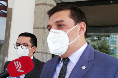 Erick Huilca, defensor de uno de los procesados por delincuencia organizada.