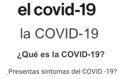 La RAE ha aclarado la disputa entre el uso de "El" o "La" COVID.