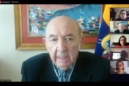 El canciller, Luis Gallegos compareció a la Comisión de Desarrollo Económico, para explicar las acciones tomadas ante la presencia de la flota chiina