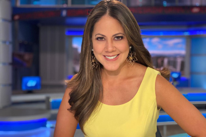 La presentadora de noticias