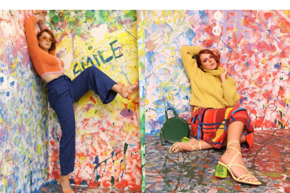 Looks con colores vivos.