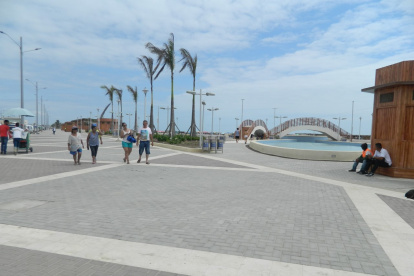La obra. En febrero pasado, la primera fase del malecón fue entregada.