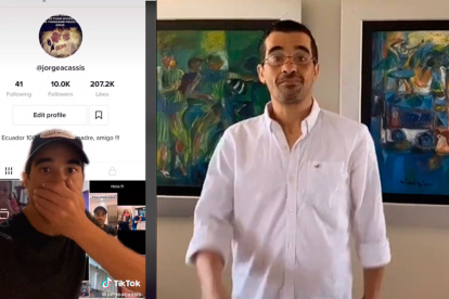 Imágenes de sus vídeos en Tik Tok