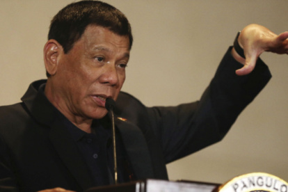 El presidente de Filipinas, Rodrigo Duterte, en una imagen de archivo.