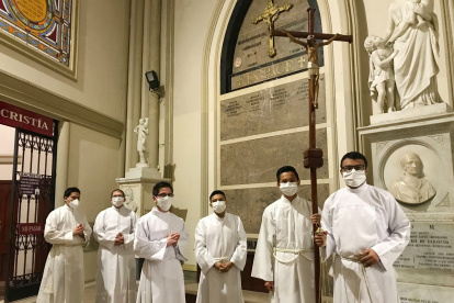 Ordenación. Los religiosos pertenecen a la Arquidiócesis de Guayaquil