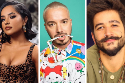 Becky G, J Balvin y Camilo.