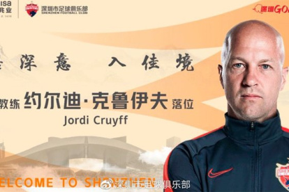 El exDT de Ecuador, Jordi Cruyff, fue presentado como nuevo técnico del Shenzhen FC de China.