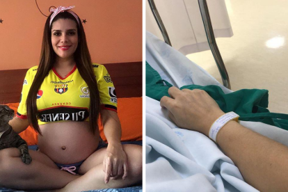 Imagen que compartió a su ingreso al hospital.