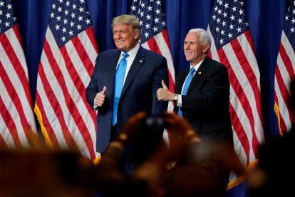 Donald Trump y Mike Pence, la carta de los republicanos para seguir en la Casa Blanca.