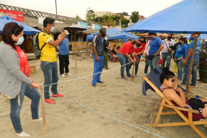 Hecho. Este último fin de semana se realizó un simulacro en General Villamil. Participaron 120 trabajadores.