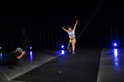 Kaede Maegawa, quien terminó cuarta en el salto de longitud en los Juegos Paralímpicos de Río de Janeiro 2016, fue una de las modelos.