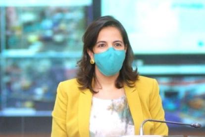 Referencial. María Paula Romo habló sobre cómo se efectuarán las medidas de bioseguridad el día de las votaciones.