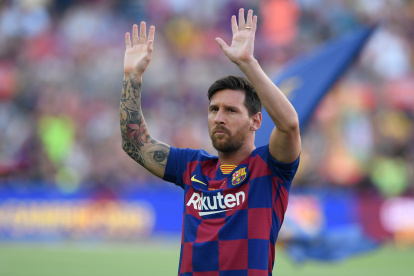 Lionel Messi debía presentarse hoy al entrenamiento con el conjunto blaugrana.

 FILES-FBL-ESP-LIGA-ARG-MESSI