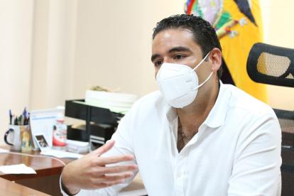 Juan José Yúnez, alcalde de Samborondón, durante la entrevista con EXPRESO.