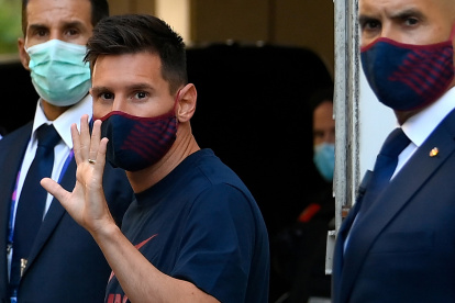 Lionel Messi, ofensivo argentino, anunció el martes 25 de agosto su deseo de abandonar el Barça.

 FILES-FBL-ESP-LIGA-BARCELONA-MESSI