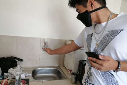 Hecho. Hasta las 11:00 de hoy viernes 28 de agosto, el líquido no llegaba a algunas viviendas del sector.