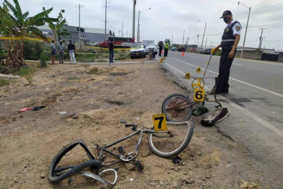 Hecho. El siniestro ocurrió en un tramo de la vía Durán-Yaguachi.