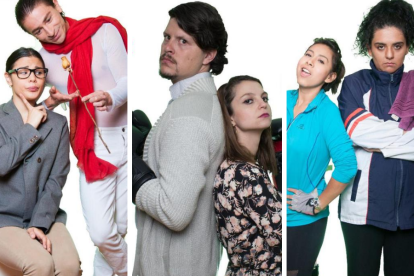 Las tres obras propuestas por la compañía teatral.