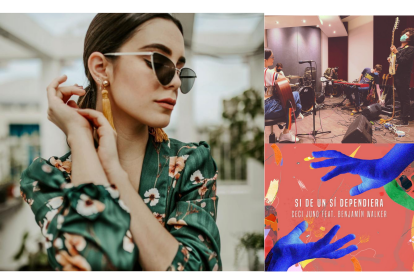 La cantante crea sus temas desde su hogar.