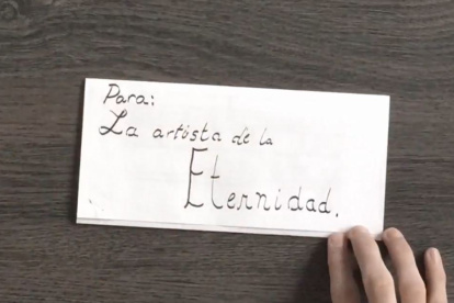 La carta dirigida a ‘La artista de la eternidad’ abrió el encuentro virtual.