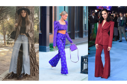 Para salidas casuales, en jean, como el modelo que luce Sara Carbonero (izquierda).