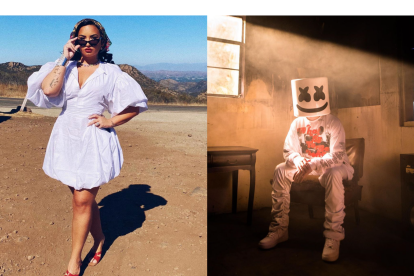 Demi Lovato y Marshmello.