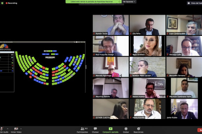 La Asamblea Nacional reinstaló la sesión suspendida ayer. No todos los puntos del orden del día fueron evacuados.