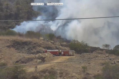 La emergencia se reportó desde la mañana de este sábado, en el kilómetro 16 de la vía a Daule.